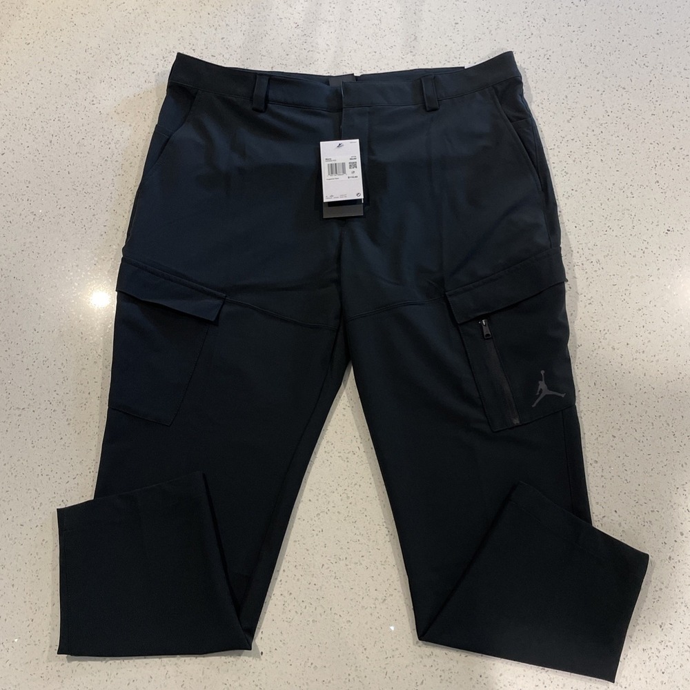 Jordan Golf Pants Repel Mens 38x30 Black Woven Performance Slim Fit DZ0542-010